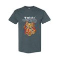 thumbnail image 1 of Forever Young T-Shirt Teddy Bear on Fire Flames Style Graphic, for men & women, up to size 5XL, 1 of 3
