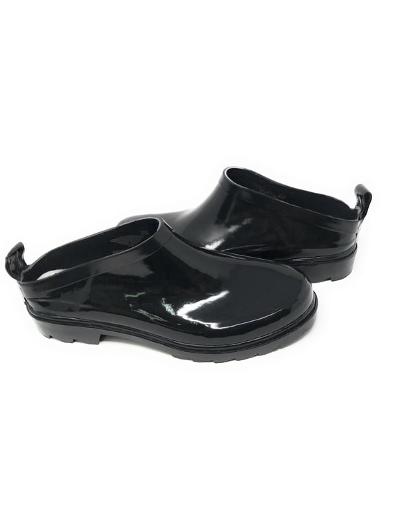 Women's Clog Black Rain Boots