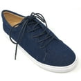 thumbnail image 1 of Forever Young Women's Denim Lace Up Sneakers, 1 of 5