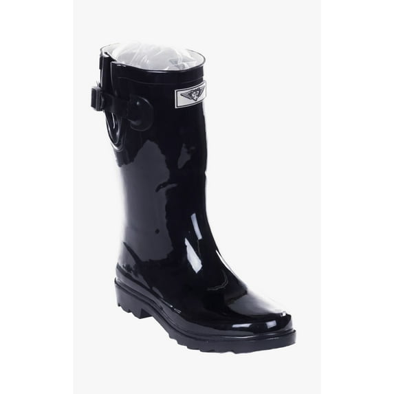 Forever Young Women's Faux Fur Lining Short Rain Boot