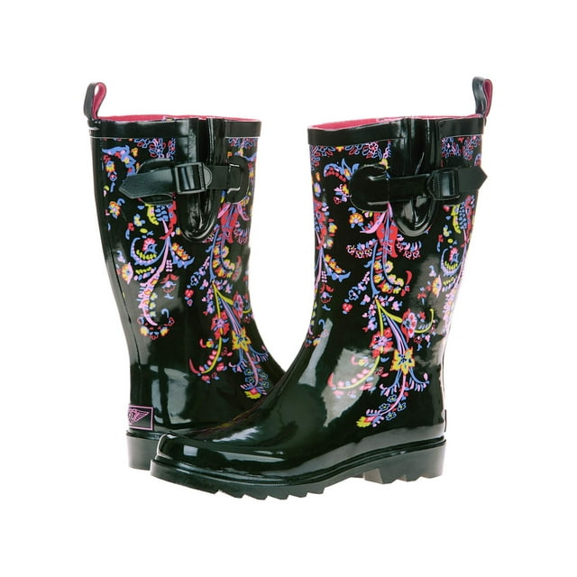Forever Young Women's Floral Print Rain Boots - Walmart.com