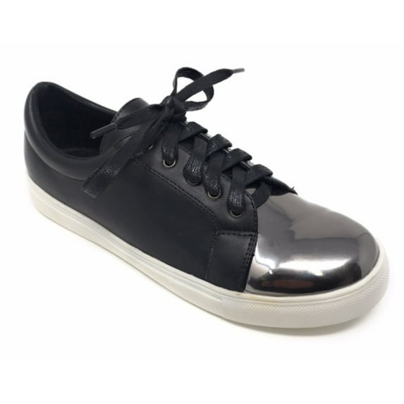 Forever Young Women's Metallic Tip Lace up Sneakers