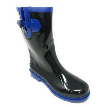 Forever Young Women's Short Shaft Rain Boots Croc Texture - Walmart.com