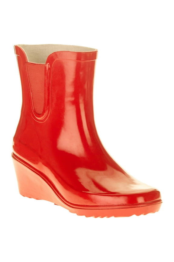 Women's Short Wedge Rain Boot