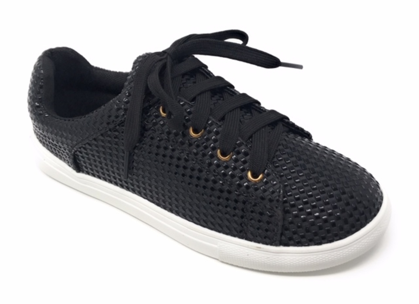Forever Young Women's Textured Material Lace up Sneakers