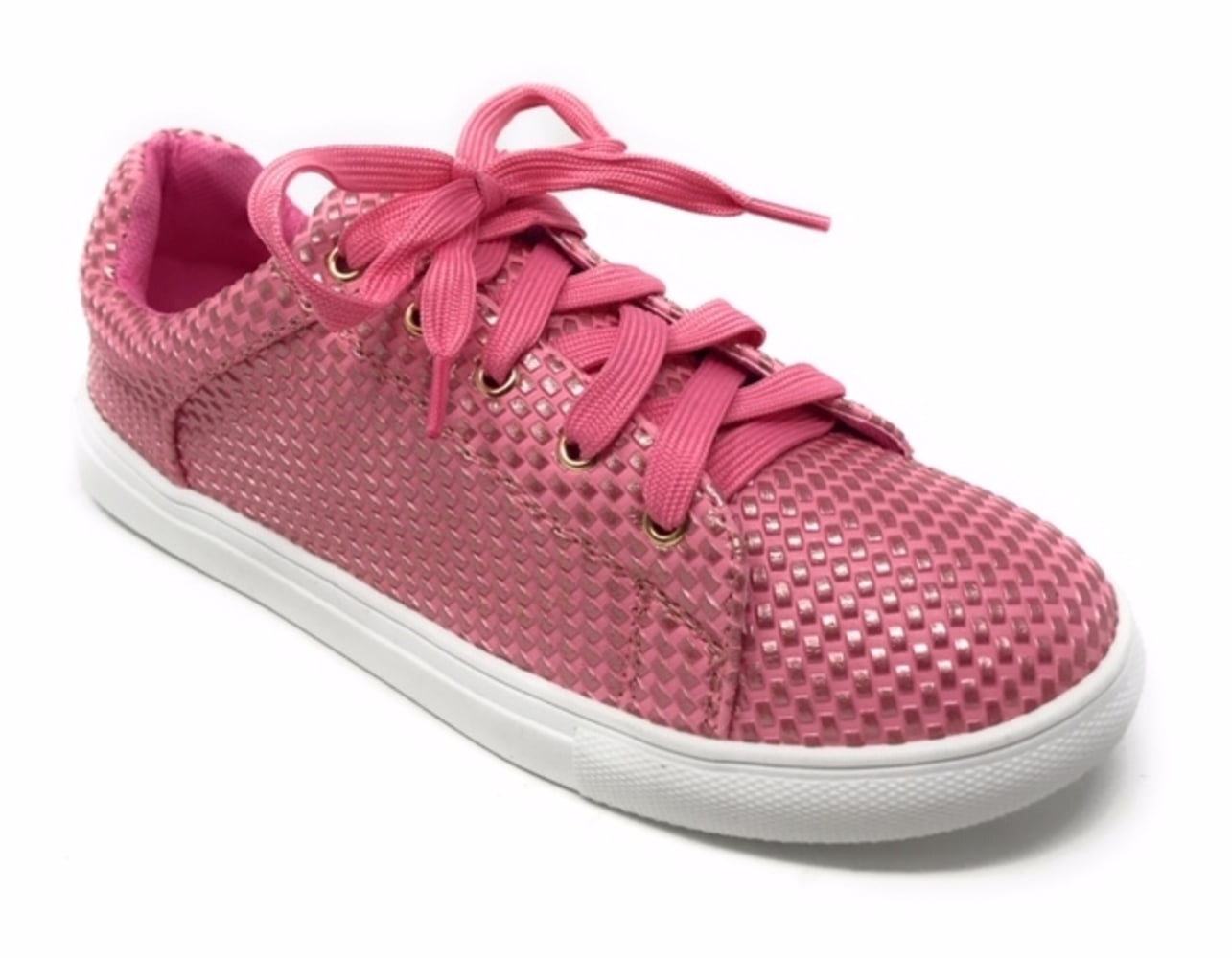 Forever Young Women's Textured Material Lace up Sneakers