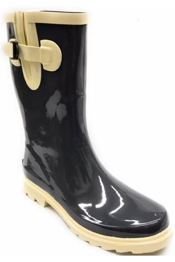 Women's Two Tone Rain Boots, Womens Boots, Ladies Shoes, Size 6-11