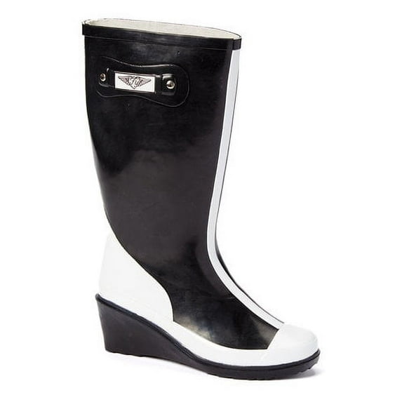 Forever Young Women's Two Tone Rain Boots, Womens Boots, Ladies Shoes, Size 6-11