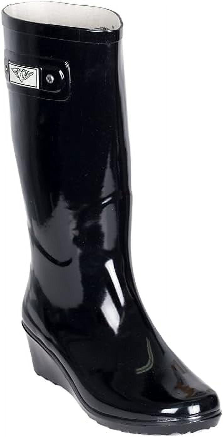 Forever Young Women's Two Tone Tall Rain Boot - Walmart.com