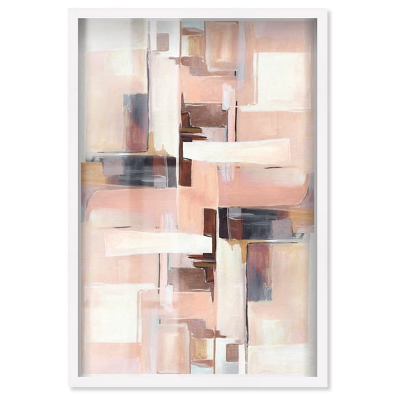 Forever Yours Shadowbox Print Pastel Decor by Art Remedy, White Frame, 36 x 54