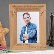 Forever a Treasure Personalized Wooden Picture Frame 8" x 10" Brown Vertical