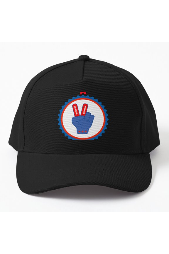 Forever a Winner America Baseball Cap, USA Victory Statement Graphic Design, Classic Hat