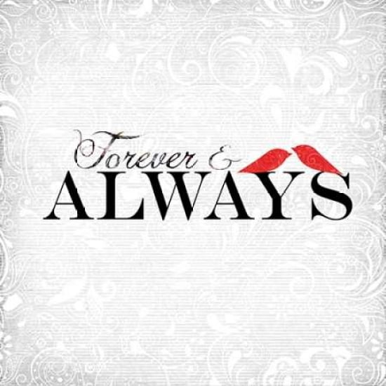 Forever and Always Canvas Art - Sally Barlow (24 x 24)