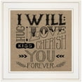 thumbnail image 1 of Forever by Deb Strain Printed White Framed Wall Art Wood Multi-Color, 1 of 3