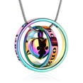 thumbnail image 1 of Forever in My Heart,No Longer by My Side Pet Cremation Jewelry for Ashes of Dog/Cat Funeral Keepsake Urn Necklace Paw Print Memorial Necklace, 1 of 5