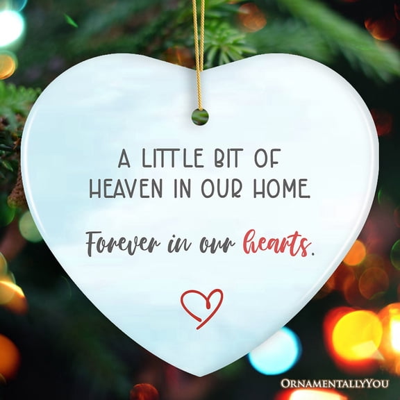 Forever in Our Hearts Heaven&rsquo;s Little Light Ornament, Christmas Memory Gift