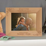 Forever in Our Hearts Personalized Wooden Picture Frame-10" x 8" Brown Horizontal