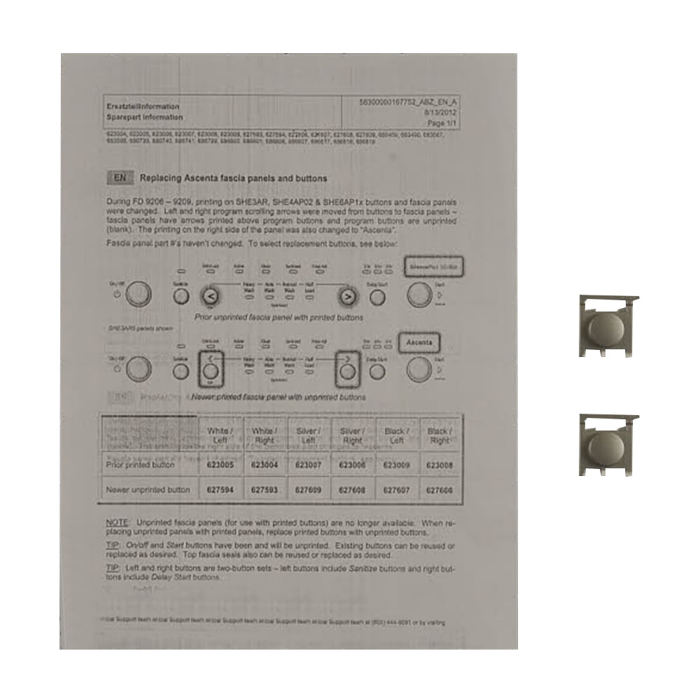 ForeverPRO 00627609 Key for Bosch Dishwasher 627609