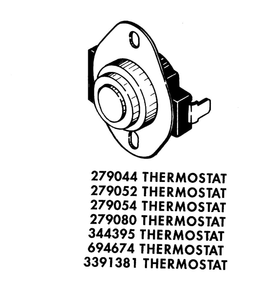 ForeverPRO 279054 Hi Limit Thermostat for Whirlpool Dryer 279276 3381 342761 342762