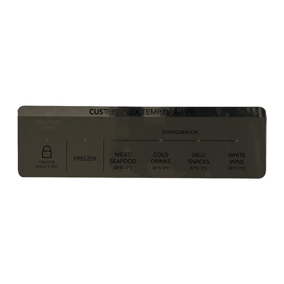 ForeverPRO 5304529277 Overlay User Interface Middle for Frigidaire Refrigerator 5304523012