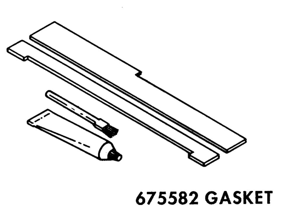 ForeverPRO 675582 Gasket Lower for Whirlpool Dishwasher 300452 569430 675510 679540