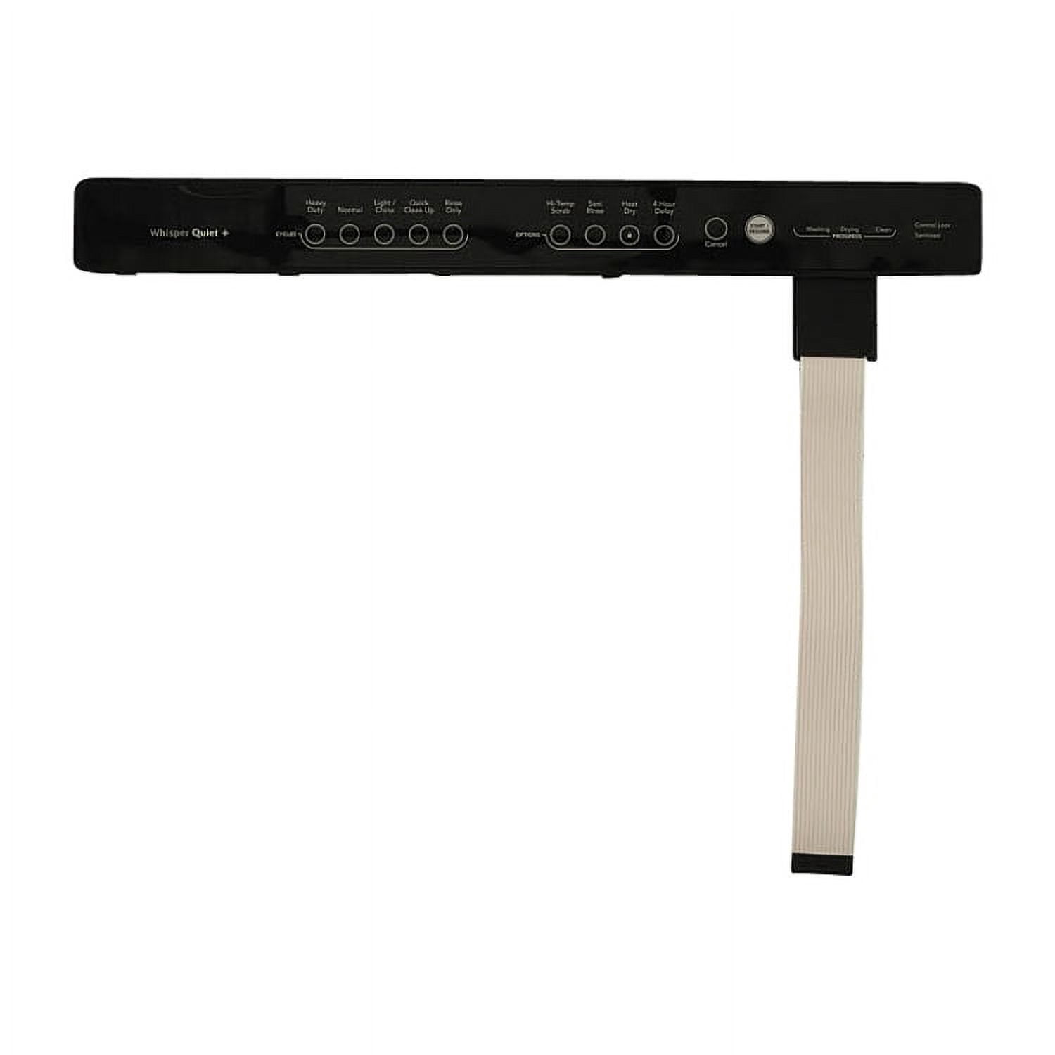 ForeverPRO 8572205 Overlay (Black) for Whirlpool Dishwasher 1180633 AH989396 EA989396 PS989396