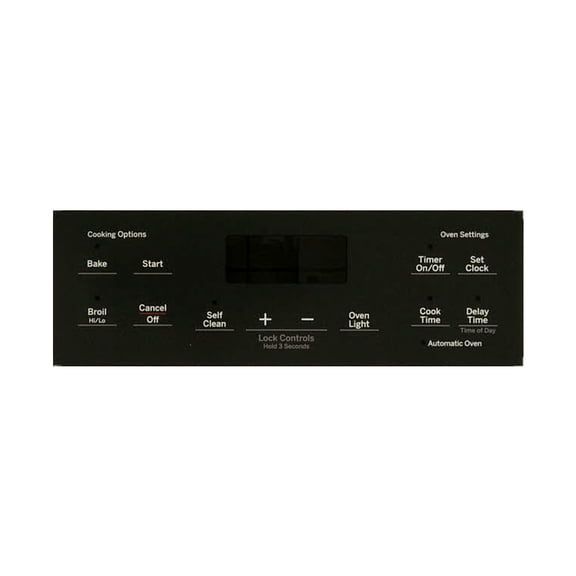 ForeverPRO WB07X25217 Range Control Panel - Black for GE Range