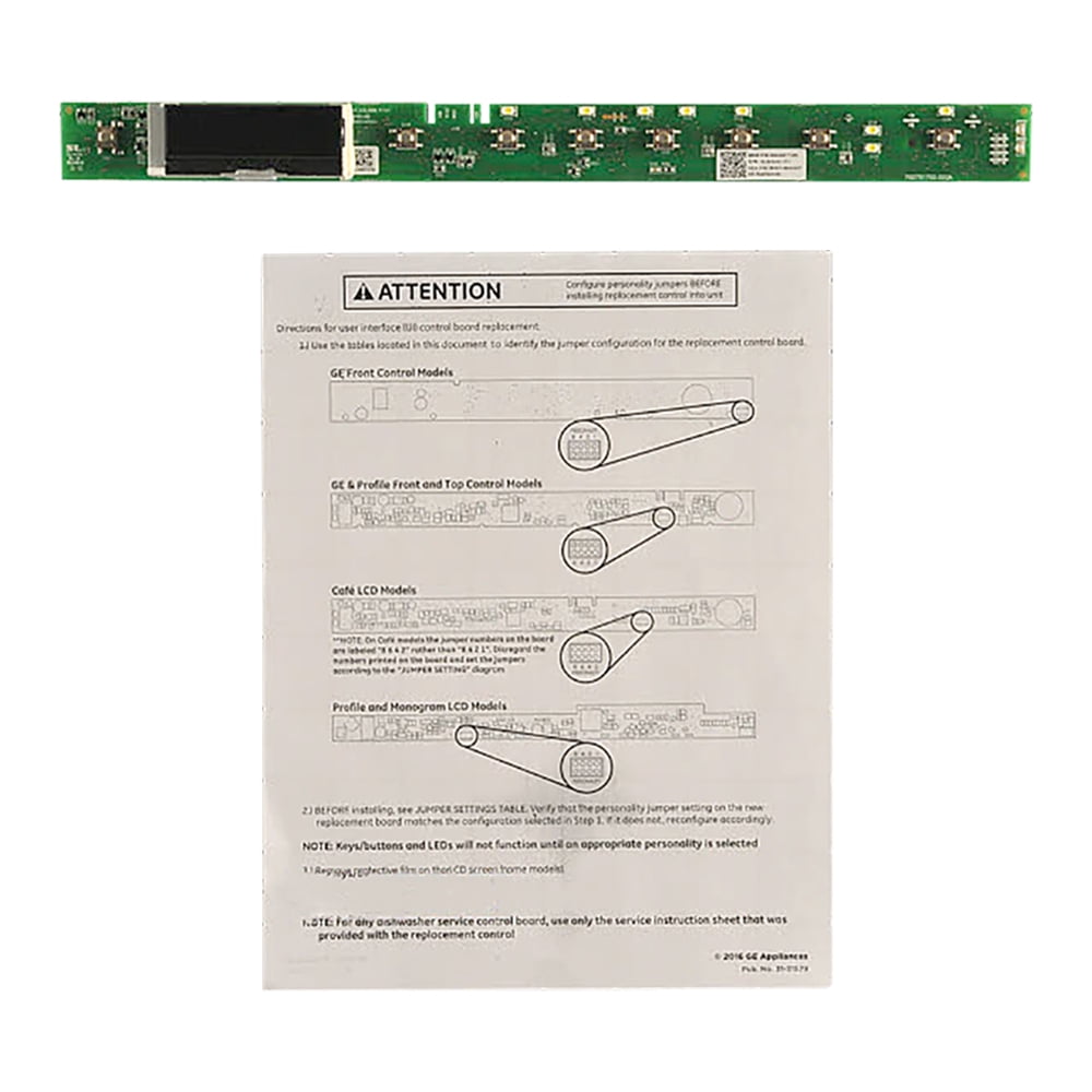 ForeverPRO WD21X31901 Kit Service Ui Lcd for GE Dishwasher WD21X10552 WD21X20449 WD21X21921 WD21X22288