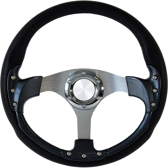 ForeverSharp 14" Pursuit Classic I Carbon Fiber Style Steering Wheel