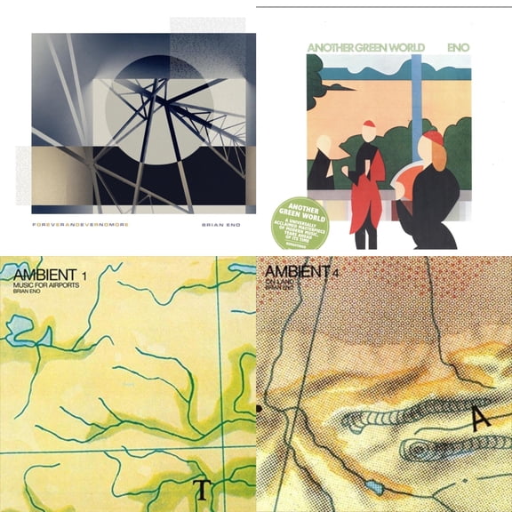 Foreverandevernomore & Another Green World (140G/2017 Master) & Ambient 1: Music For Airports & Ambient 4: On Land [LP Vinyl Bundle]