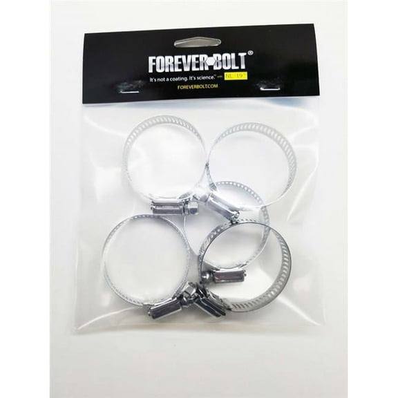 Foreverbolt 4000260 1-1-16 in. to 2 in. SAE 24 Silver Hose Clamp Stainless Steel Band