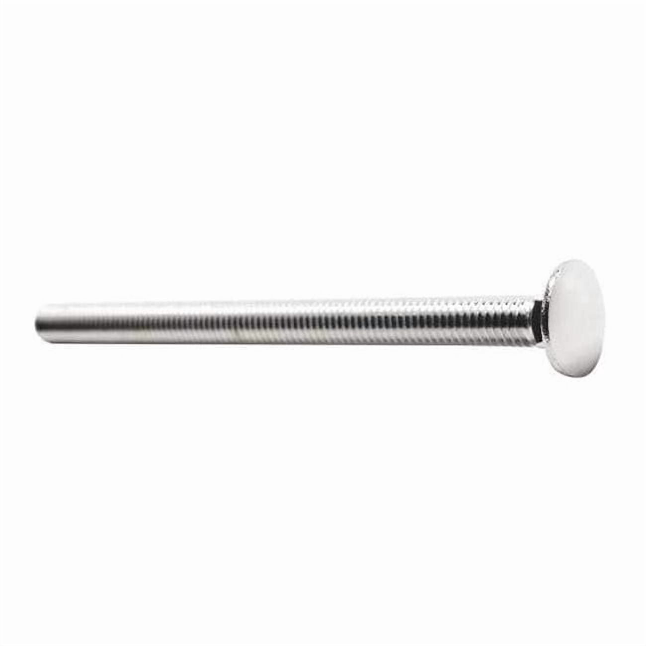 Carriage Bolt, Square Neck, 1/4"-20, 2 in L, 18-8 Stainless Steel, Not Graded, NL-19(SM), 25 PK