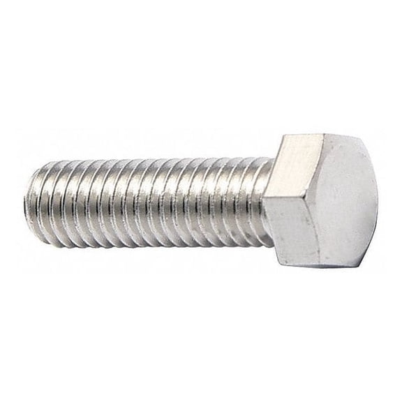 316, 3/8"-16 Hex Head Cap Screw, NL-19 Stainless Steel, 1-1/4 in L, 25 PK