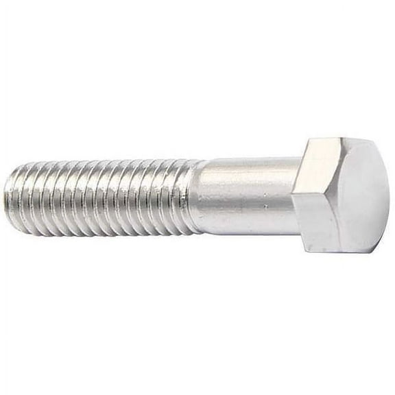 18-8, 5/16"-18 Hex Head Cap Screw, Plain Stainless Steel, 1-1/2 in L, 25 PK