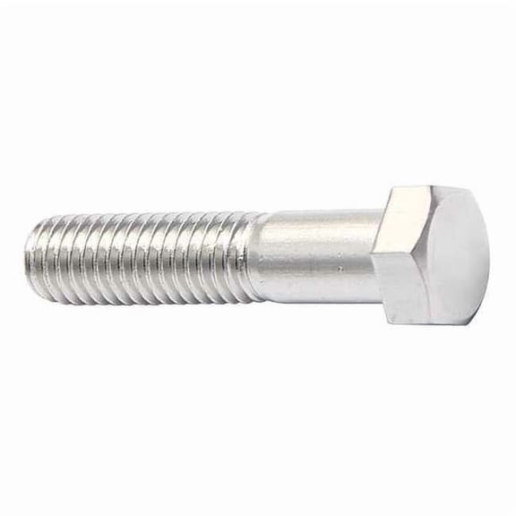 18-8, 1/2"-13 Hex Head Cap Screw, Plain Stainless Steel, 3 in L, 10 PK FBHEXB12133P10