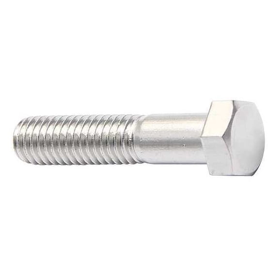 316, 3/8"-16 Hex Head Cap Screw, NL-19 Stainless Steel, 3 in L, 5 PK