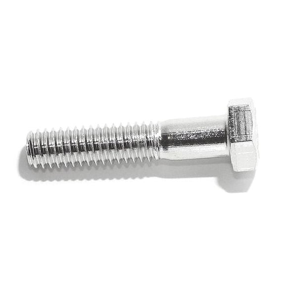18-8, 3/8"-16 Hex Head Cap Screw, Plain Stainless Steel, 3-1/2 in L, 10 PK