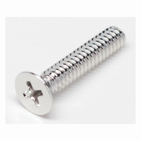 #8-32 x 3/4 in Phillips Flat Machine Screw, NL-19 18-8 Stainless Steel, 100 PK