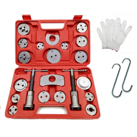 Foreverun Motor 27PCS Universal Disc Brake Caliper Piston Wind Rewind Tool Hooks Gloves Case