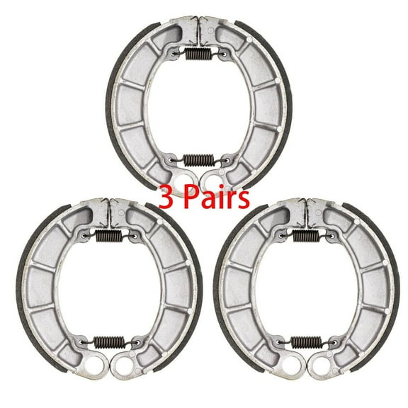 Foreverun Motor 3 Pack Rear Brake Shoes For Honda Rancher 350 400 420 & Foreman 400 450 500