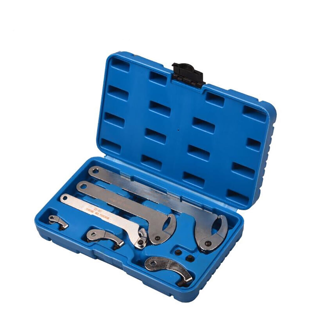 Foreverun Motor 8PCS Adjustable Hook & Pin Spanner Wrench Tool Set Locking Nut Wrench 35mm-120mm