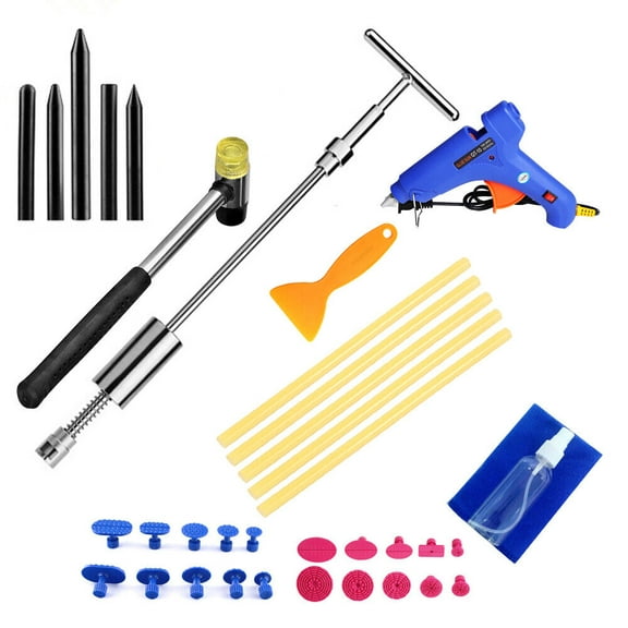 Foreverun Motor Car Body Dent Puller Hammer Tool Paintless Hail Damage Remover Repair Kit
