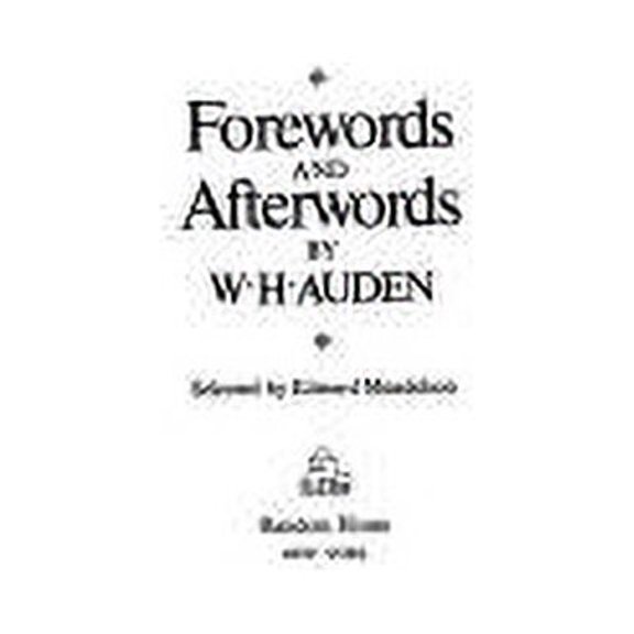 Pre-Owned Forewords and Afterwords (Hardcover) 0394483596 9780394483597