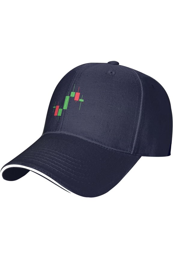 Forex Stock Market Crypto Trading Candlestick Baseball Cap