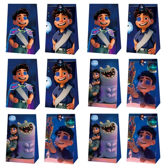 Forfamy 12Pcs Elio Party Favor Bags, Elio Birthday Gift Bag with Stickers  Elio Party Supplies Happy Birthday Goodie Bags for Boys Girls Birthday Decorations