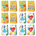 thumbnail image 1 of Crusward 12Pcs Happy birthday Party Favor Bags, Happy birthday Gift Bag with Stickers, Happy birthday Party Supplies Happy Birthday Goodie Bags for Boys Girls Birthday Decorations, 1 of 7