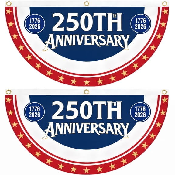 Forfamy 2Pcs American Flag for Outside American Anniversary Flag Anniversary Usa Flag, 4th of July Decorations Outdoor Flag 3x5