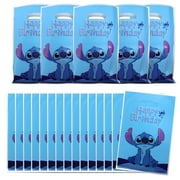 Forfamy 50 Pcs Stitch Birthday Party Gift Bags,Stitch Birthday Party Supplies Decorations.