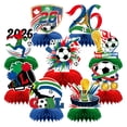 thumbnail image 1 of Forfamy 9Pcs Football Party Decorations Set, Football Themed Honeycomb Centerpiece 3D Table Toppers Super Bowl Party Supplies, 1 of 6