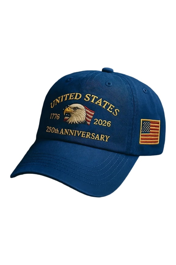 Anniversary USA Hat Mens Baseball Hats 4th of July Patriotic Bib Baseball Cap American Anniversary Hat for Men Women